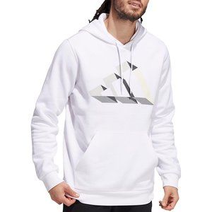 Adidas Men's Post Game White Fleece Pullover Hoody - XLARGE - HG05252- NEW